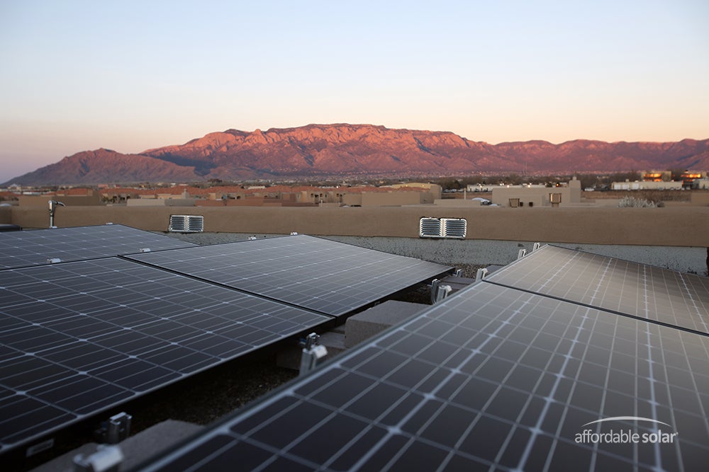 Flat Roof Solar Installation