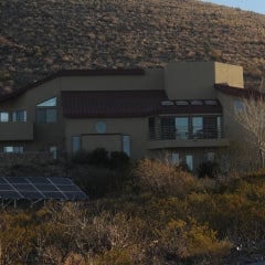 A Sunspot Solar ground mount solar PV system.