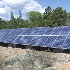 7.2kW Ballasted Ground Mount, 100% Solar home power
