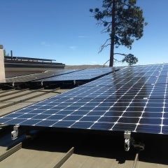 9.2kW Roof mounted array Standing Seam metal roof
