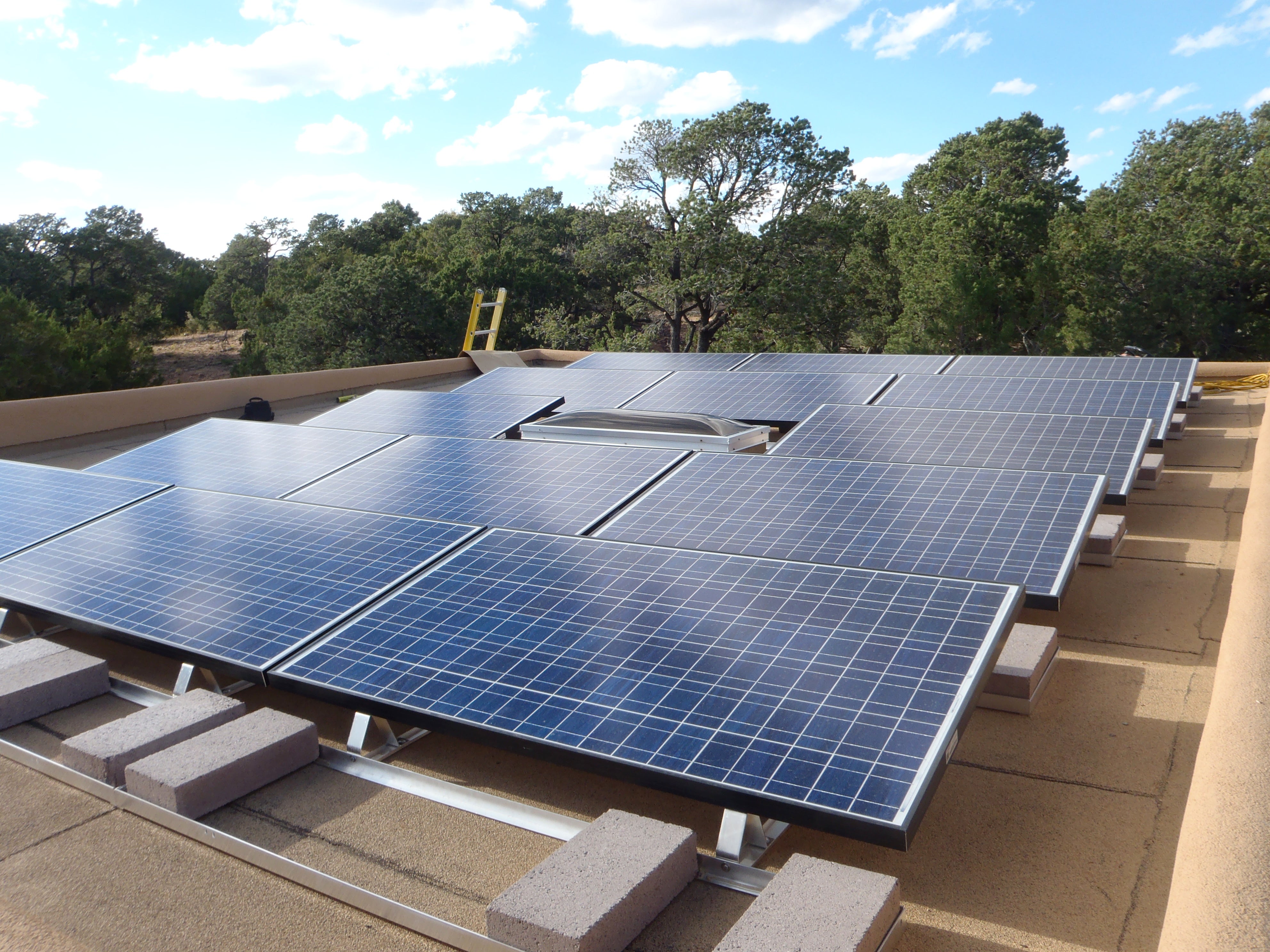 8.4kW ballasted array Santa Fe, NM