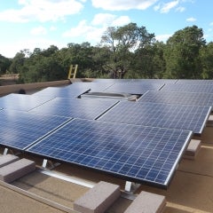 8.4kW ballasted array Santa Fe, NM
