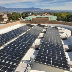 Foot Roof Solar Panel Installation, Albuquerque