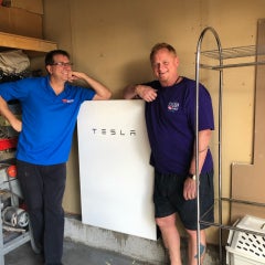 Tesla Battery Installation